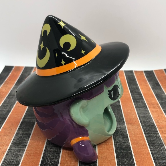 🧙‍♀️Ceramic Witch Open Mouth Halloween Candy Dish - Picture 9 of 11